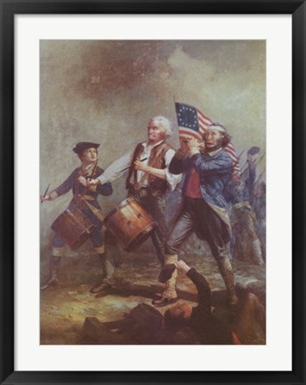 Framed Art The Spirit of '76 by Archibald M. Willard Wall Decor 18x24 Artwork